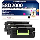 ❤【Qualité d'impression supérieure】 : La cartouche de toner haute capacité 58D2000 est durable. Chaque cartouche noire permet d'imprimer environ 7 500 pages, offrant ainsi un excellent rapport qualité-prix et réduisant la fréquence de remplacement (papier A4, couverture de 5 %).