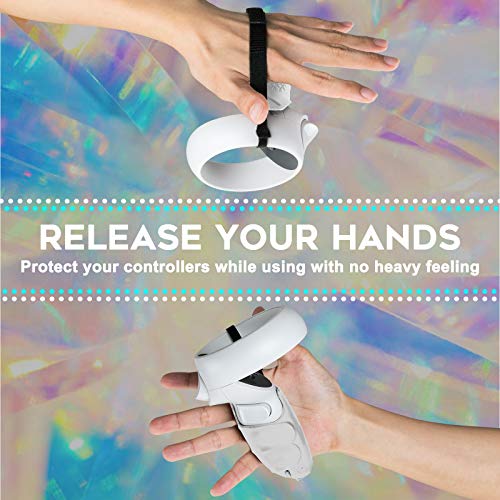 NEWZEROL Grip Cover voor Quest 2 Touch Controller Anti-Gooi Handvat Beschermende Sleeve Accessoires [met 2 stuks… - Image 3