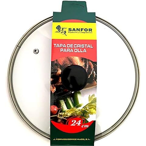 Sanfor Tapa de Cristal Multiusos Universal 24 cm Cover