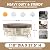 Zadst Cycle Table Cover Waterproof, Patio Furniture Round Table Covers, 600D Heavy Duty Round Table Cover for Anti-UV, Rip Resistant, Water Resistant,?XX-Large, Brown & Beige?, YZ8005
