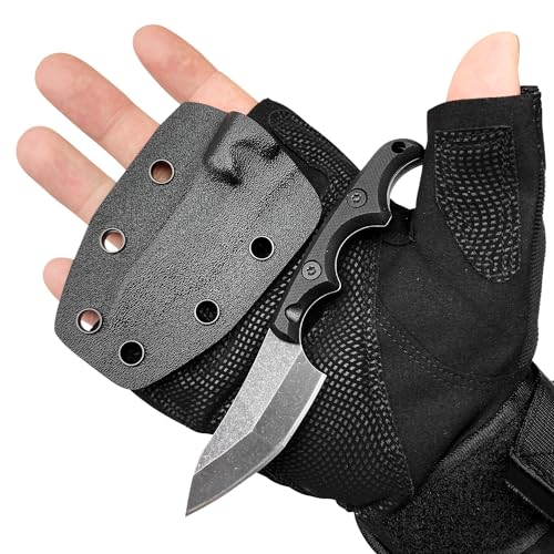 LIUGEYI D2 Stonewash Neck Knife