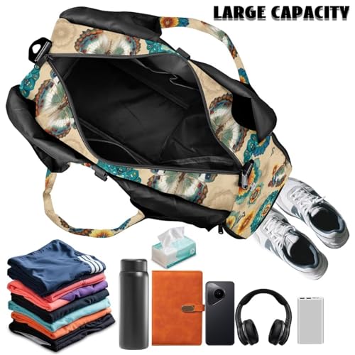 GLENLCWE Gym Bags for Women Waterproof Yoga Mat Bag with Shoe Compartments & Yoga Mat Holder Sports Bag Durable Sports Bags for Girls4