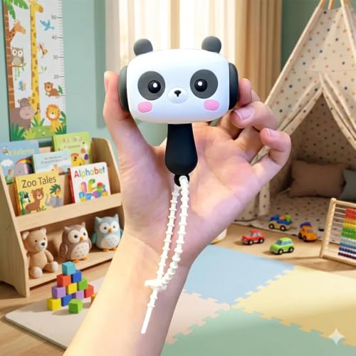 Image of Cute Animal Character Hammer Toy with Wrist Strap, Silicone Handheld Squeeze Play Toy for Kids, Cartoon Design Fun Activity Toy for Boys Girls, Birthday Return Gift Indoor Game
