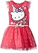Hello Kitty Girls' Little Happy Birthday Tutu Dress, Fuchsia Purple, 4
