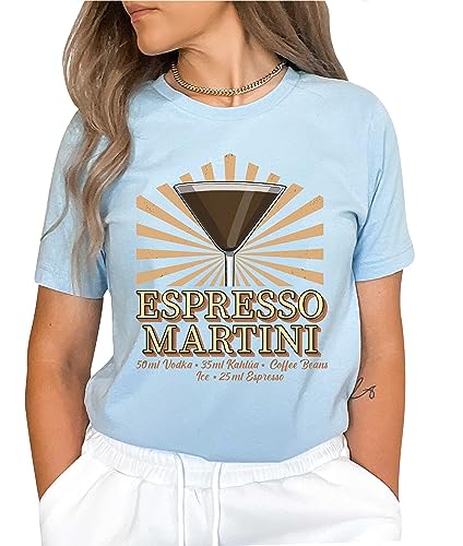 Espresso Martini Shirt Martini Lover Gift Funny Drinking Alcohol T-Shirt #00165-48