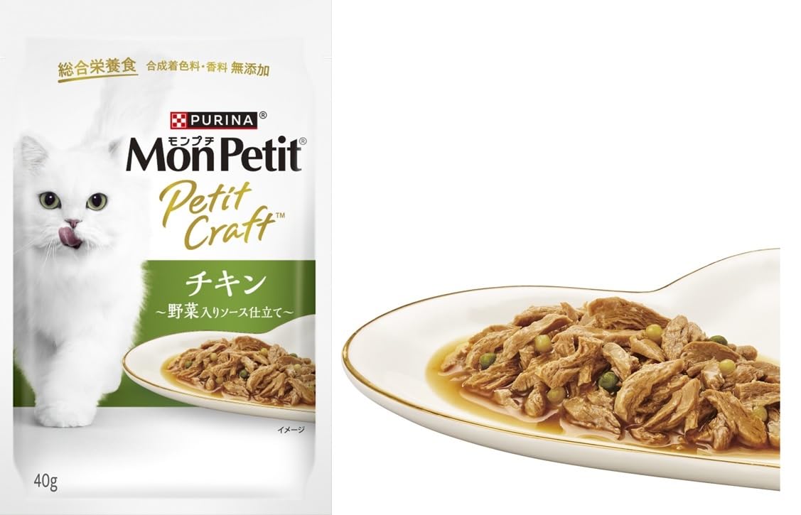 Amazon.co.jp: モンプチ プチクラフト キャットフード パウチ お肉