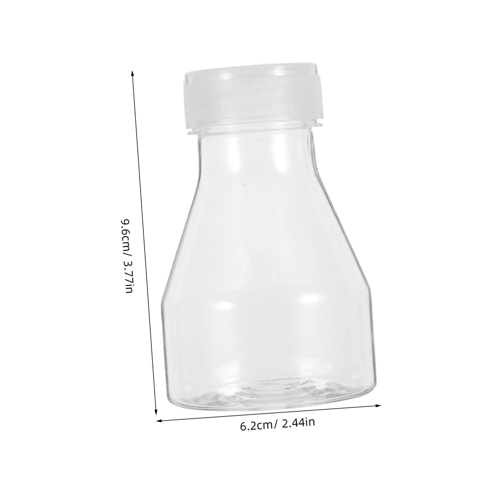 TOPBATHY Botellas de Plástico Reutilizables para Cultivo Celular, Paquete de 2 Unidades