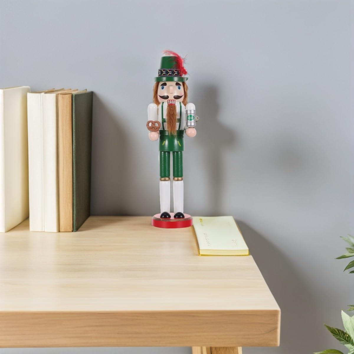 BETOOKY Cascanueces de Madera para Decoración de Mesa Diseño Artesanal Detallado Adecuado para Fiestas y Decoración de Bar en Casa