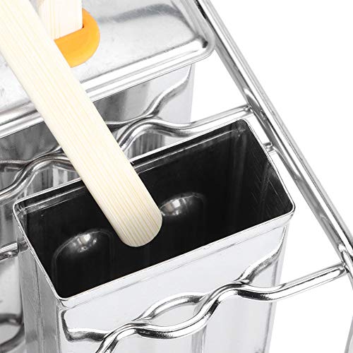 6-teiliges Eisformen-Set, EIS am Stiel-Formen aus Edelstahl mit Stielhalter, Heim-Eiscreme-Set, Wiederverwendbare Eisformen mit Stielhalter – Bild 6