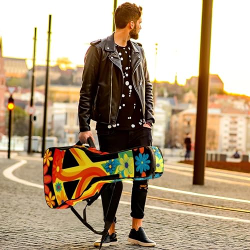 JRHEJTFZ Housse pour guitare acoustique de 1,9 cm d’épaisseur – Imperméable – Durable et élégant – Motif floral, Multicolore 5., 42.9×16.9×4.7 in, Motif imprimé tendance - Les Beatles, Paul McCartney, John Lennon, RIngo Starr, George Harrison JRHEJTFZ Housse pour guitare acoustique de 1,9 cm d'épaisseur - Imperméable - Durable et élégant - Motif floral, Multicolore 5., 42.9x16.9x4.7 in, Motif imprimé tendance – Image 7