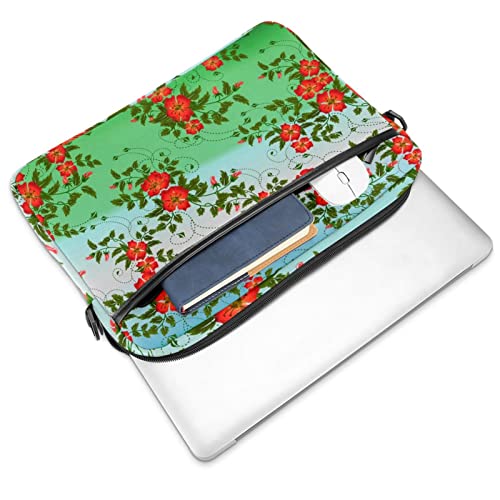 Mallette PC portable 13 à 14.5 pouces imperméable feuilles rouges - 2