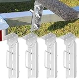 4 Pcs 8' Boat Trailer Bunk Brackets, Swivel Top Bunk Bracket Kit for 1.5' x 3', 2' x 3', 3' x 3' Boat Trailer Crossmember