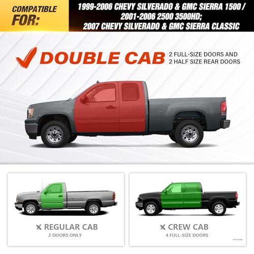 Estribos laterales para Chevy Silverado y GMC Sierra miniatura 4