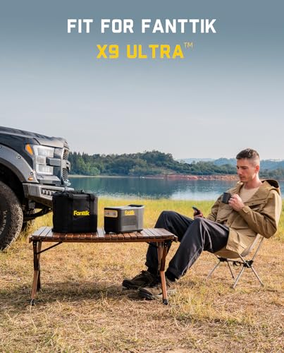 Fanttik Carrying Case for X9 Ultra Portable Tire Inflator, Camera Shoulder Bag, Thermal Bag