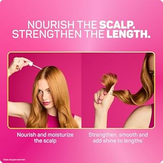 Marc Anthony Scalp & Hair Serum, Grow Long - Strengthen Hair Fibre At Root - Smooth Frizz, Boost Shine, Reduce Breakage - For All Hair Types - 60 ml