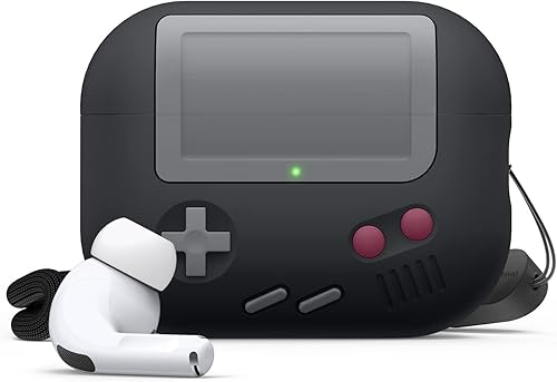 elago AW5 - Funda compatible con AirPods Pro 2, diseño clásico de consola de juegos de mano compatible con AirPods Pro de 2 generación, cordón de elago AW5 - Funda compatible con AirPods Pro 2, diseño clásico de consola de juegos de mano compatible con AirPods Pro de 2 generación, cordón de
