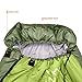 CampFENSE Sleeping Bag Lightweight Portable Compact Backpacking Outdoor Hiking Camping Equipment Tools Gear for Kids Youth Adult Men Women with Compression Storage Bag (Light Green)
