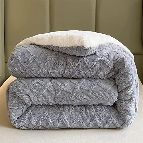 2023 New Thickened Super Soft Insulation Hibiscus Winter Quilts, Lightweight Breathable Warmth Thick Bed Comforters, Fluffy Plush Double-Sided Twin Size Velvet Blanket Quilt for Cold Weather.