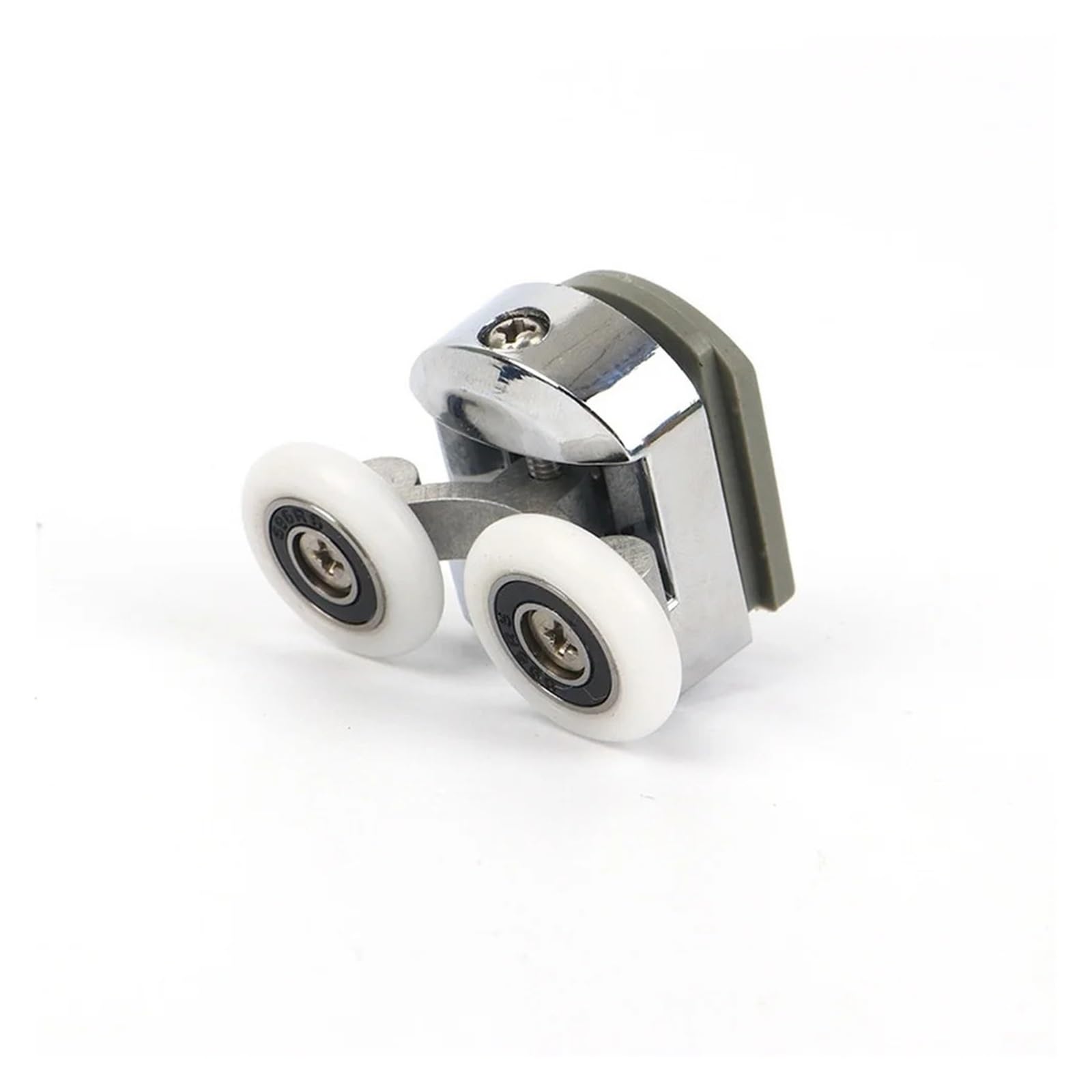 Vnakrny 23Mm Shower Door Rollers 8Pcs Plated Alloy Double Wheel Shower Door