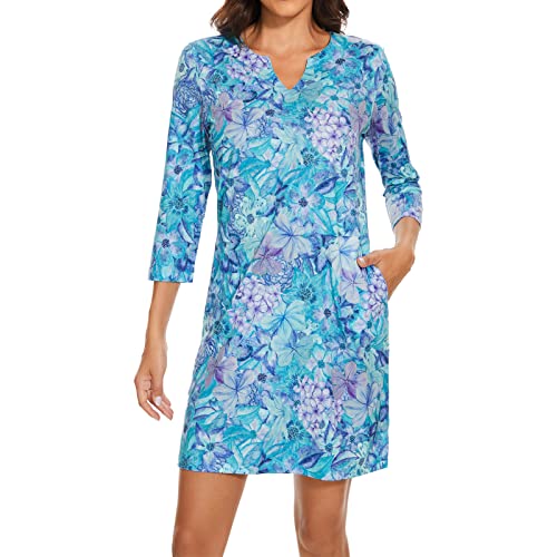 Lightbare 3/4 Sleeve Sun Dress