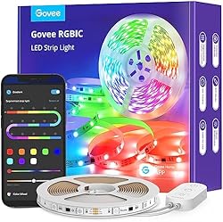 Govee LED Strip Lights RGBIC, 16.4ft Bluetooth Color Changing LED Lights with Segmented App Control, Smart LED
