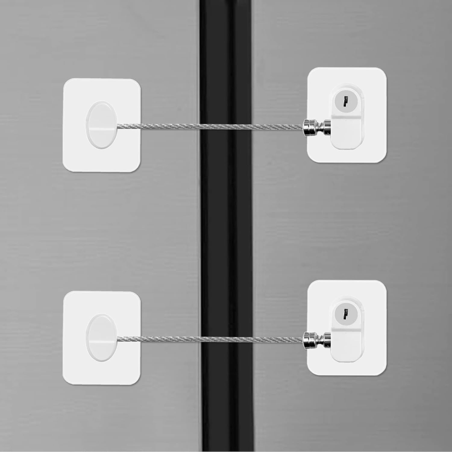 2 Pcs Refrigerator Lock, Fridge Locks for Kids,