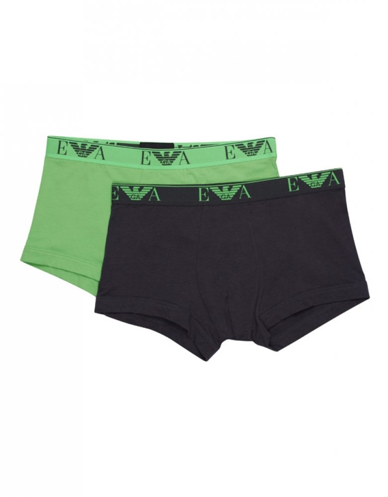 Emporio Armani Men's 2-Pack Stretch Cotton Trunk