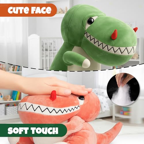 Image of Zest 4 Toyz Soft Toy for Girls (35 cm) | Cute Stuffed Animal Plush Toy | Baby Toys | Dino Soft Toy Cuddly Teddy Bear for Kids | Birthday Gift for Girls - Multicolor