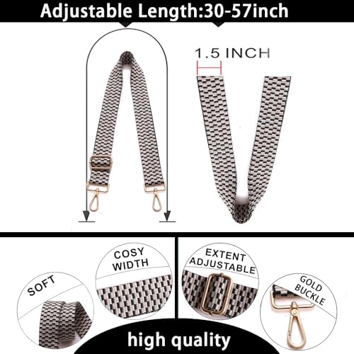 Image of Purse Straps Replacement Wide Crossbody Shoulder Strap for Bags Purse Extender Accessories Guitar Straps