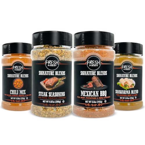 Fresh Finest Meat Seasonings & Rubs Gift Set (4-Pack)