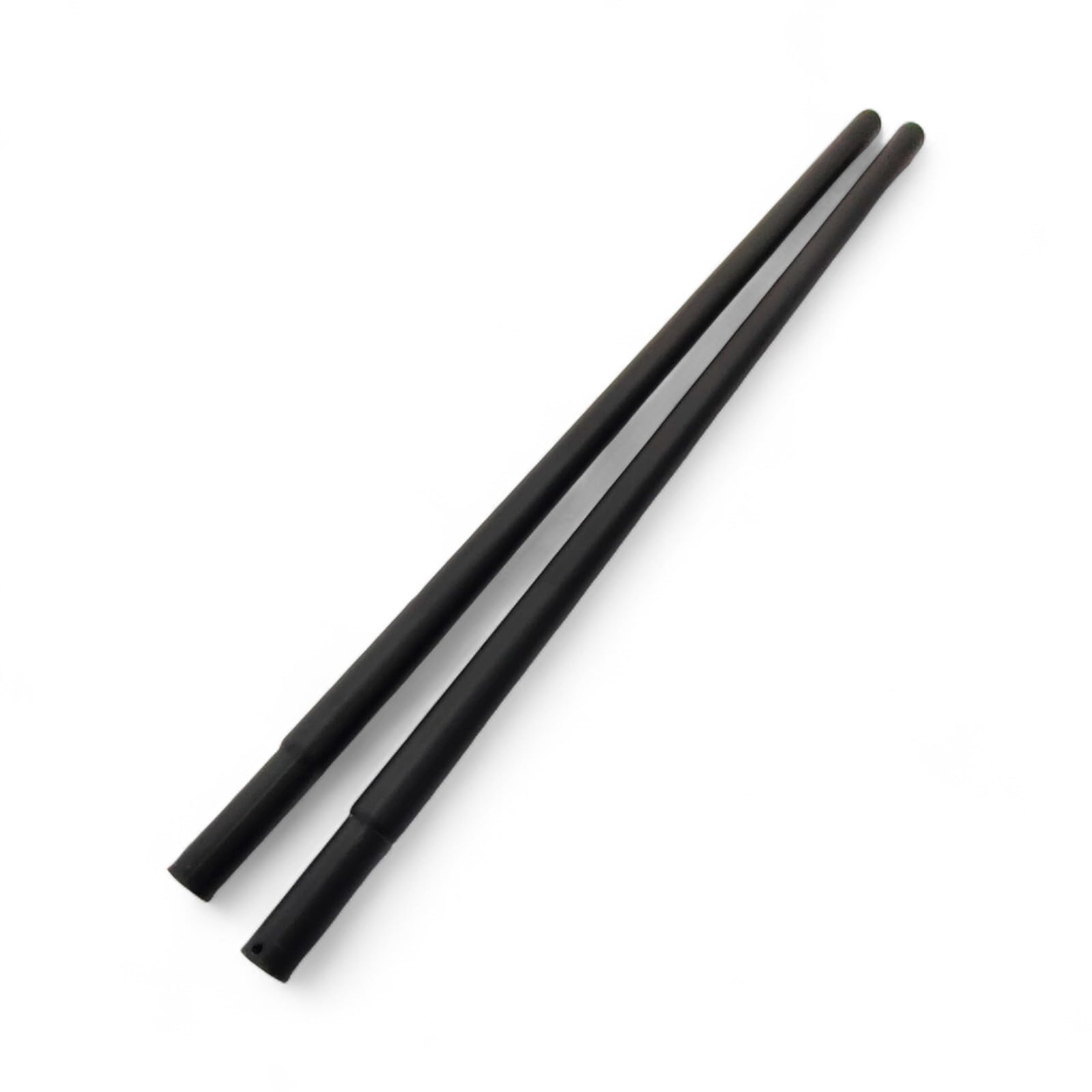 Shoplines Supplies 36 inch Black Height Extension Poles for 32 mm Heavy-Duty Clothes Rails – Pair, Tool-Free Push-Fit, Retail & Home Garment Hanging