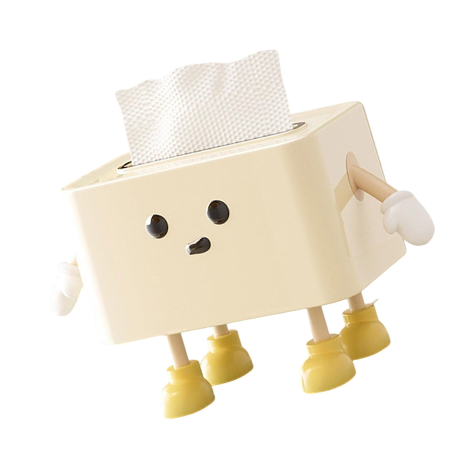 Buxuaaaa Innovative Tissue Holder with Automatic Height Tissue Storage Organizers with Auto Raising Feature Kids Accessible Box
