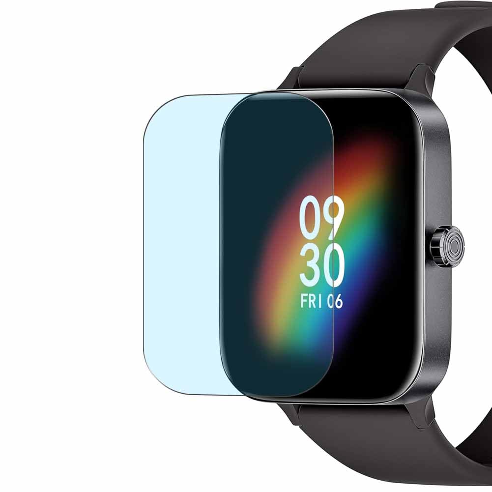 Puccy 3 Pack Anti Blue Light Screen Protector, compatible with IMFRCHCS P3 1.95" smart watch smartwatch TPU Film Guard （ Not Tempered Glass Protectors ）
