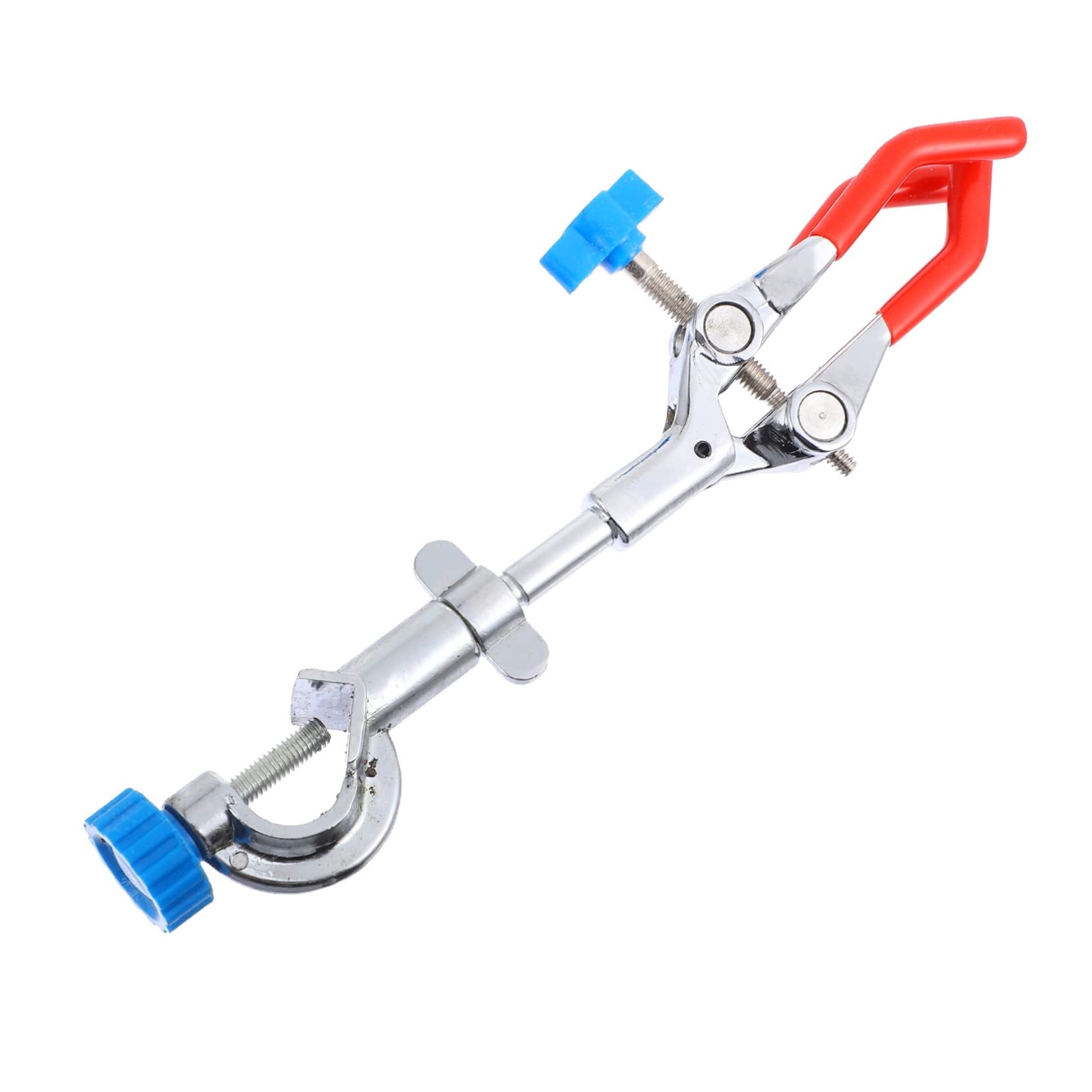 SOLUSTRE 3pezzi Pinza Da Laboratorio Con Tre Artigli Supporto Per Flask e Tubo Di Condensazione Design Ergonomico e Facile Da Usare Per Esperimenti Di Chimica e Fisica