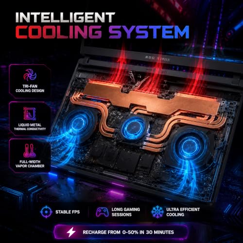 Image of ASUS ROG Strix G16 (2026) Gaming Laptop, 16 inch FHD+ 16:10 165Hz Display, Intel Core i7-14650HX, NVIDIA GeForce RTX 5050 GPU, 64GB DDR5 RAM, 2TB SSD, Wi-Fi 7, Win 11 Pro, Backlit Keyboard & Accessories