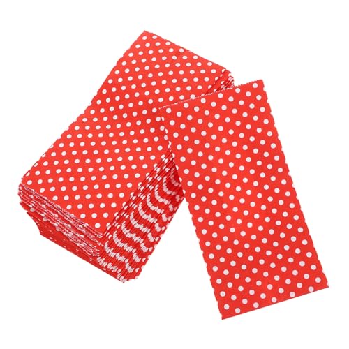 TIKODIDA 50 Piezas de Bolsas de Papel para Palomitas de Maíz Diseño de Puntos, Tamaño Compacto, para Eventos y Celebraciones Familiares