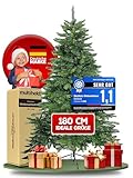 Multiheld künstlicher Weihnachtsbaum 180cm naturgetreuer Tannenbaum PE Spritzguss & PVC Mix - eleganter Christbaum für Weihnachten langlebiger Christmas Tree in Premium Qualität