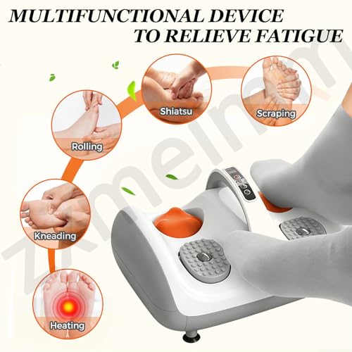Masajeador Profundo para Pies y Pantorrillas con Calentamiento - 3 Modos Personalizables, Rodillos Shiatsu y Vibración para Recuperación Muscular para Papá/Mamá miniatura 2