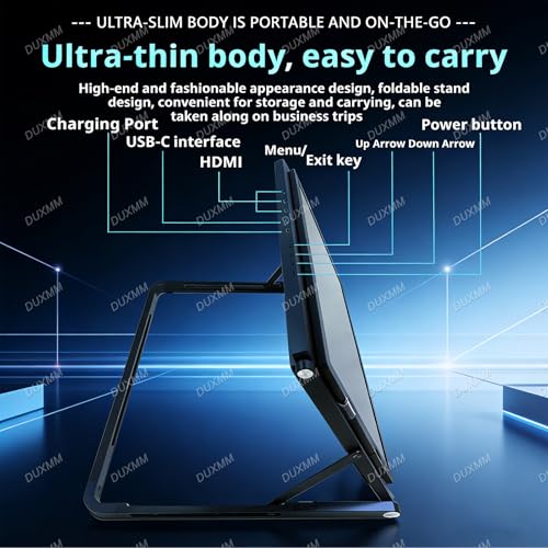 Image of Triple Screen Laptop Extender 15.6 inch 1080P IPS,Pro Max Monitor,Portable Monitor with USB-C & HDMI,with 360 Rotation Adjustable Viewing Angles Compatible with Windows and Macos