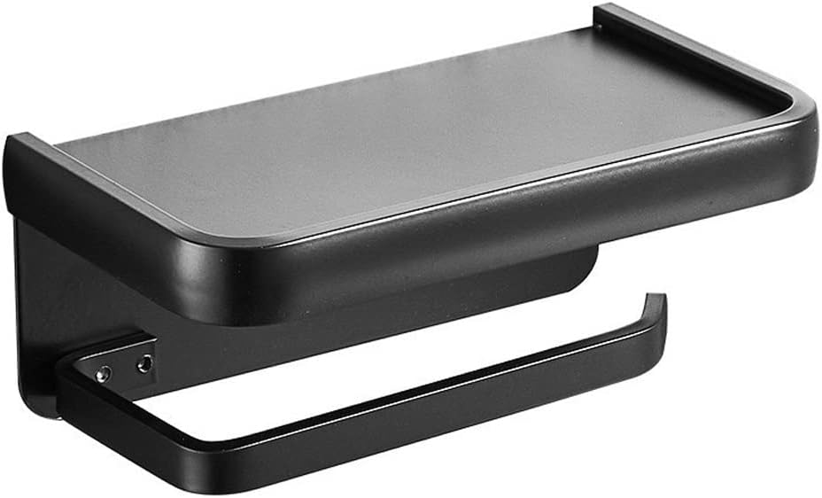 WERTGHJ Nail Free Grey Toilet Paper Holder Wall Mounted Roll Bathroom Accessories