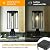 LUTEC Solar Post Light, Dusk to Dawn Aluminium Lamp Post Light Fixture with Pier Mount Base, Exterior Black Fence Lights Outdoor Waterproof for Garden Yard Patio Pole Mount