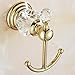 AUSWIND Antique Gold Mental Clothes Hook Crystal Wall Mounted Bathroom Accessory XH