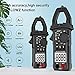 Digital Clamp Meter Multimeters MESTEK AC Current AC DC Voltage Voltmeter Autoranging Electrical Amp Ohm Hz Volt Diode Resistance 6000 Counts NCV VFC Automotive HVAC Clamping Battery Tester Probe Case