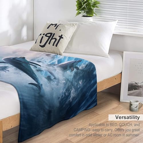 Plaid dauphin douillet pour vos soirées cinéma cocooning sur le sofa - 7