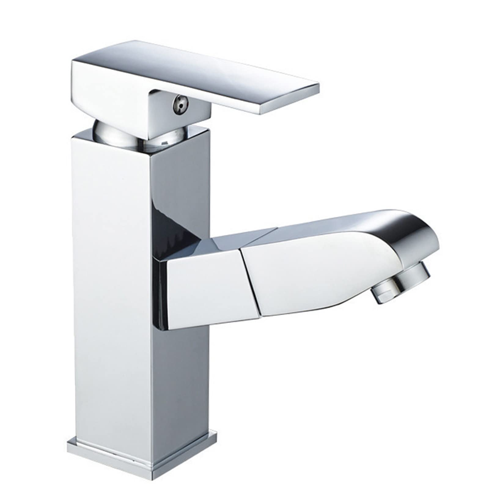 Robinet mitigeur de lavabo extractible eau chaude et froide pour salle de bains