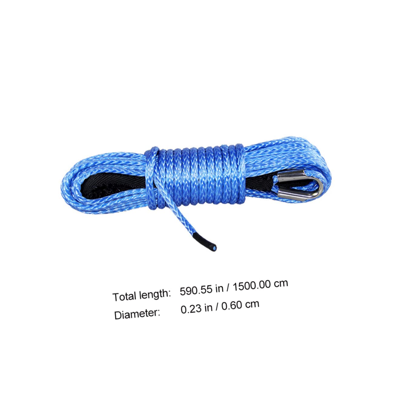 Mobestech Fune in Facile Resistenza da Inossidabile Usare Alta Traino Nailon Blu Acciaio Rimorchio Auto Veicolo