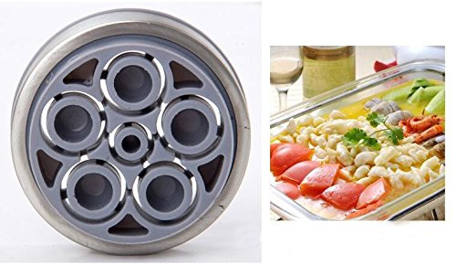 Newcreativetop Stainless Steel Manual Noodles Press Machine Pasta Maker with 5 Noodle Mould by NEWCREATIVETOP - Used condition - Image 5
