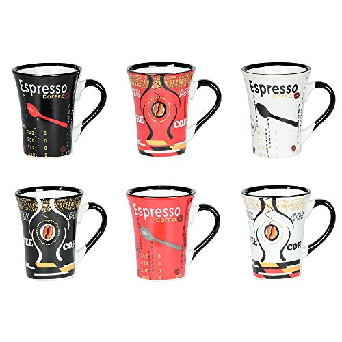 Table Passion - Coffret de 6 tasses à café Color 12,5 cl assorties