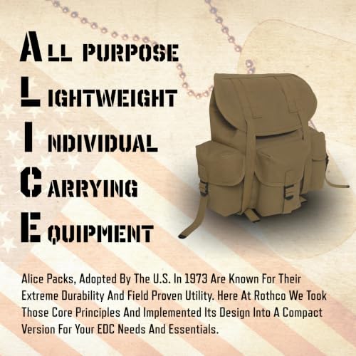 Mochila Rothco Mini ALICE de lona resistente y compacta miniatura 2