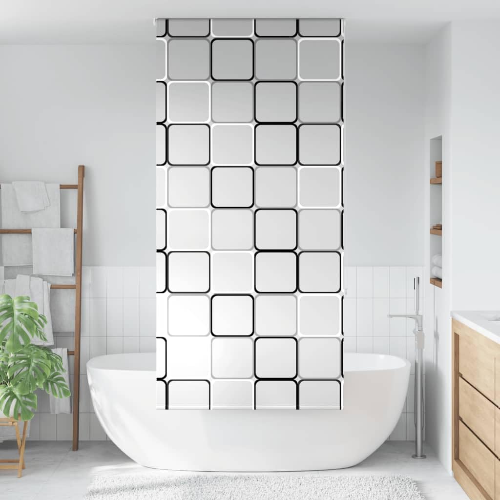 Store de Douche 90 x 240 cm, PEVA Imperméable, Rideau Douche, Intimité Renforcée, Montage Facile, Idéal pour Salle de Bain, Carré